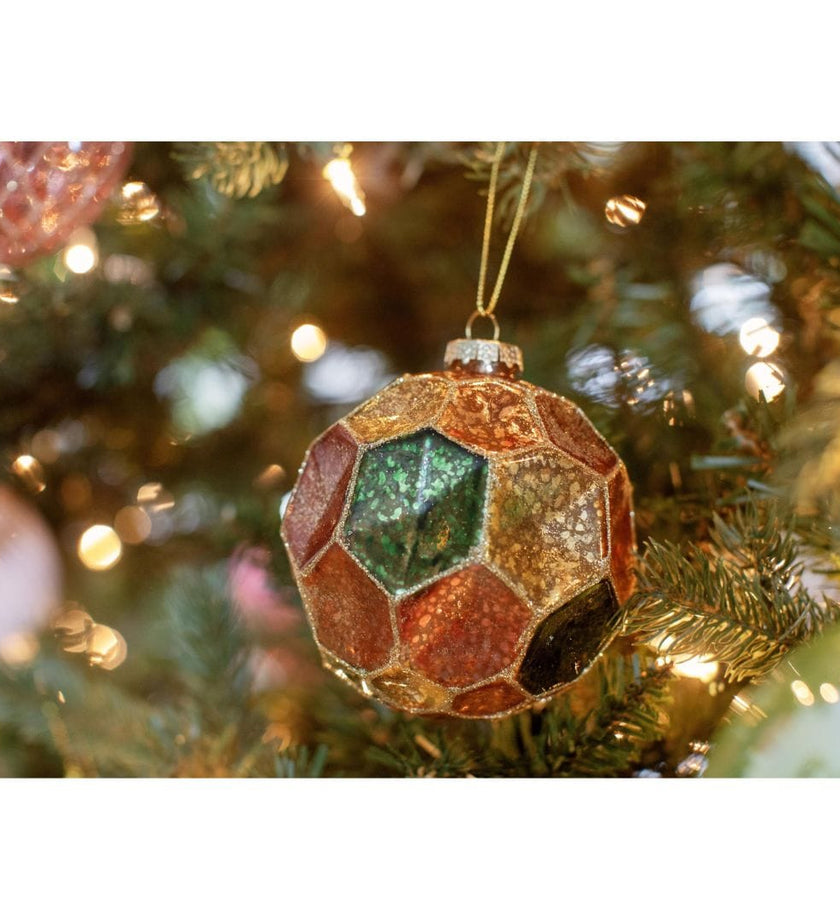 Dimpled Multicolored Ball Ornament - secondary