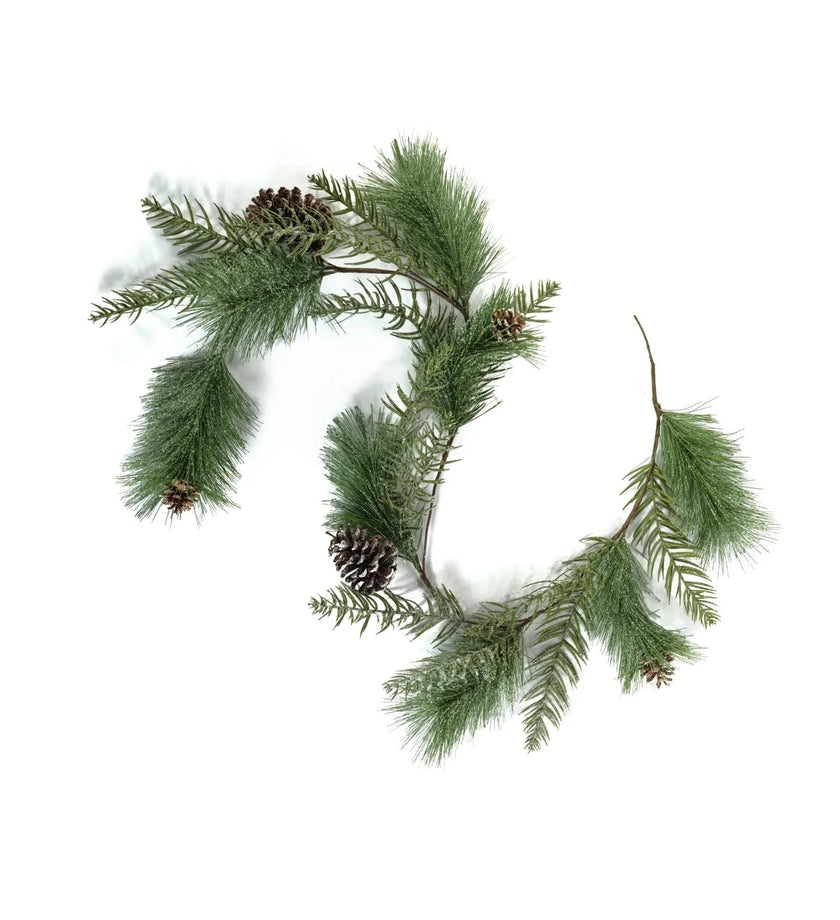 Douglas Fir with Pine Cone Garland