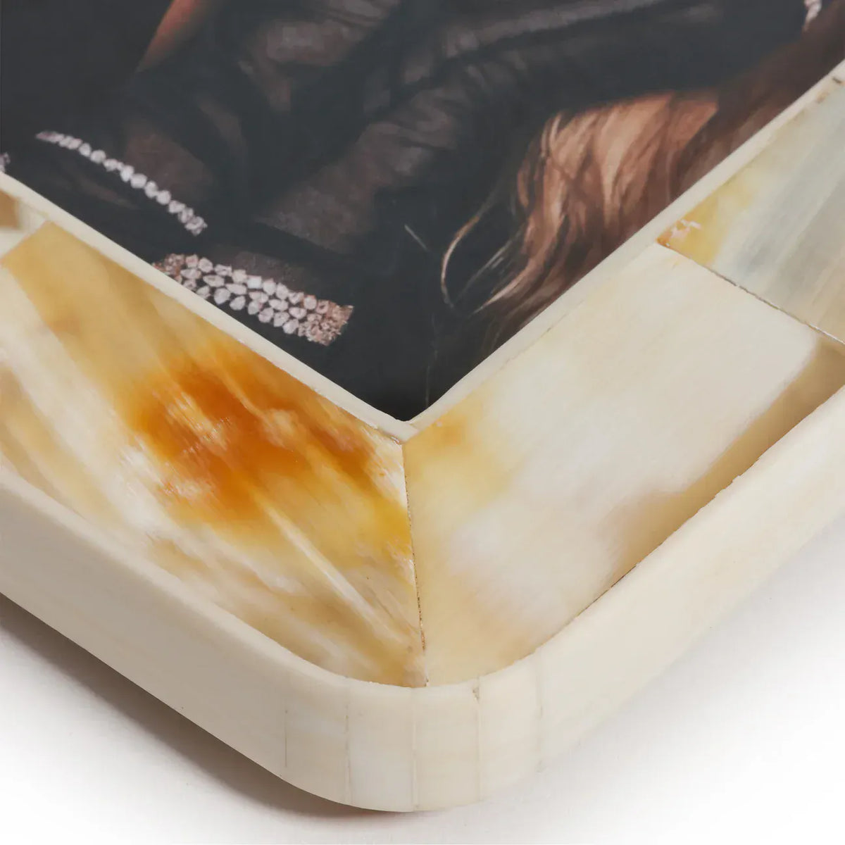 Zodax Dune African White Horn Photo Frame Picture Frames