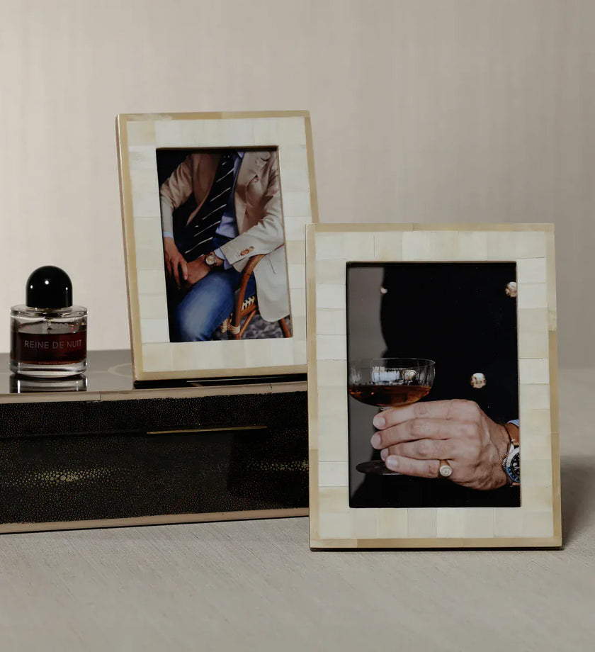 Dune Natural and Bleached White Bone Photo Frame - secondary