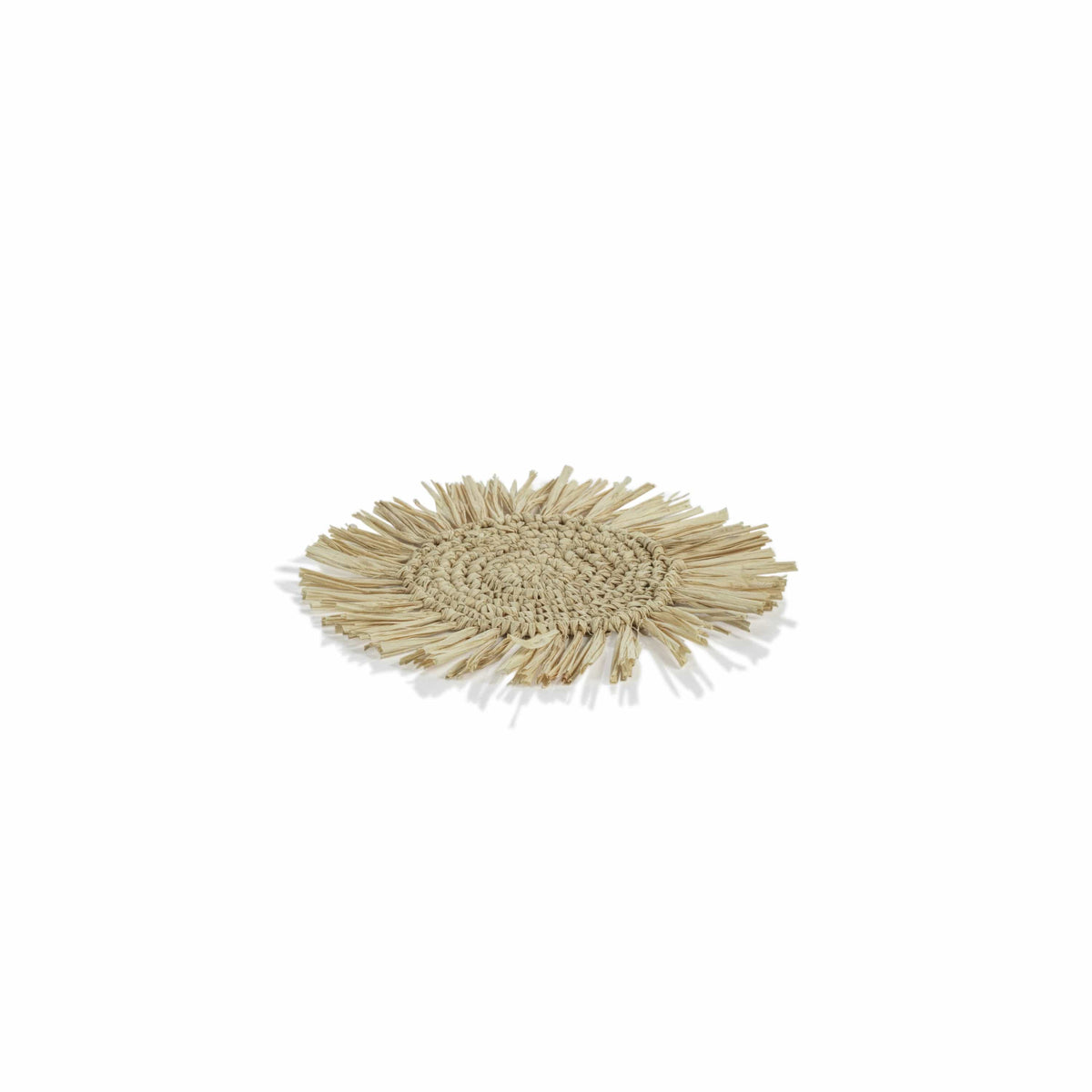 Zodax Fringed Palm Raffia Coaster Coasters NC-697