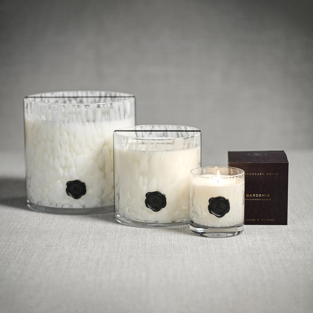 Zodax Gardenia Opal Glass Candle Candles