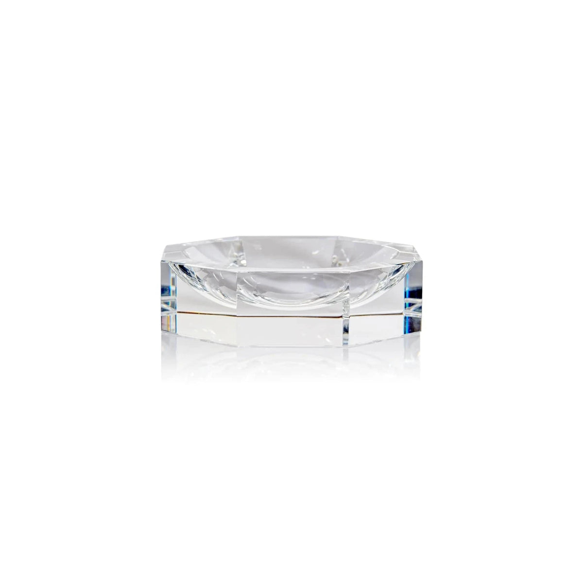 Zodax Glass Crystal Octagon Bowl - Clear Decorative Bowls