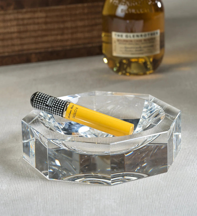 Glass Crystal Octagon Bowl - Clear - secondary