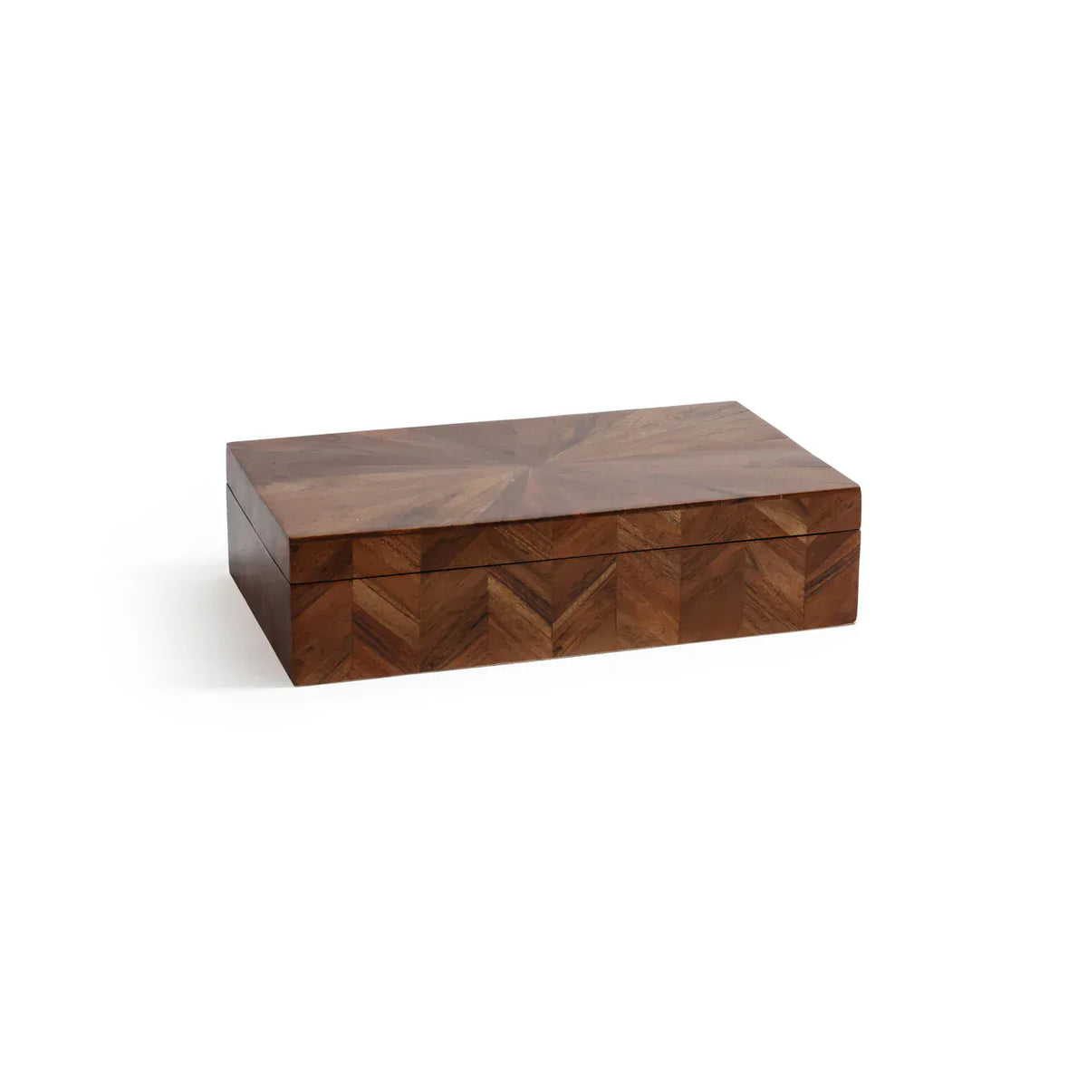 Zodax Large Chevron Wood Box Box IN-8433