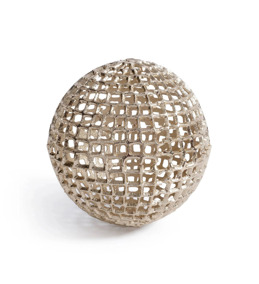 Decorative Alloy Orb - Gold - secondary