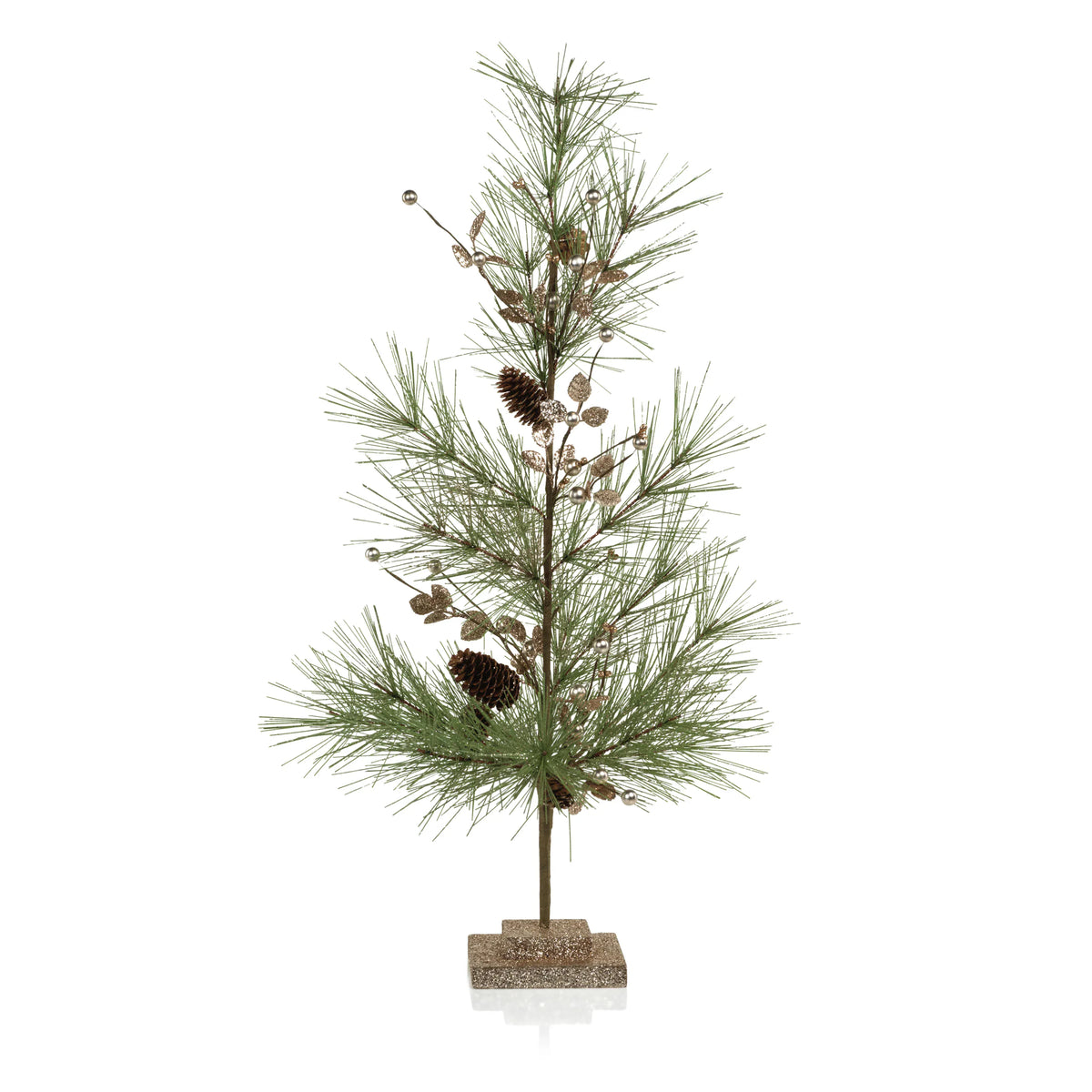 Zodax Large Needle Pine Tree with Small Pine Cones Miniature Trees CH-6202