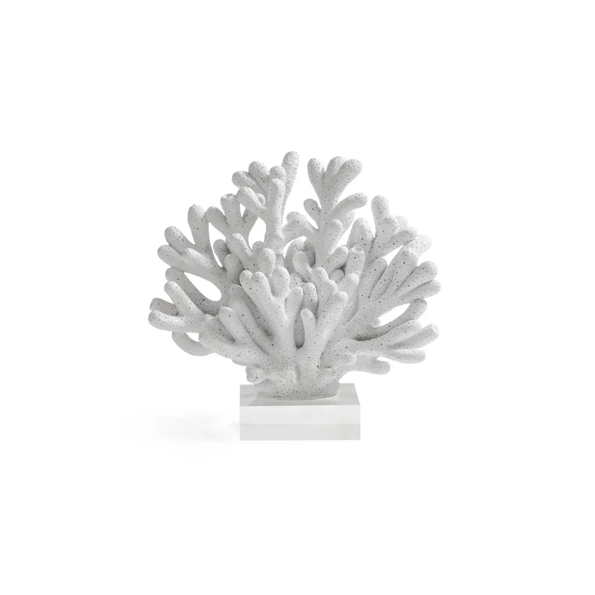 Zodax Large White Resin Coral on Acrylic Base Sculptures CH-8296