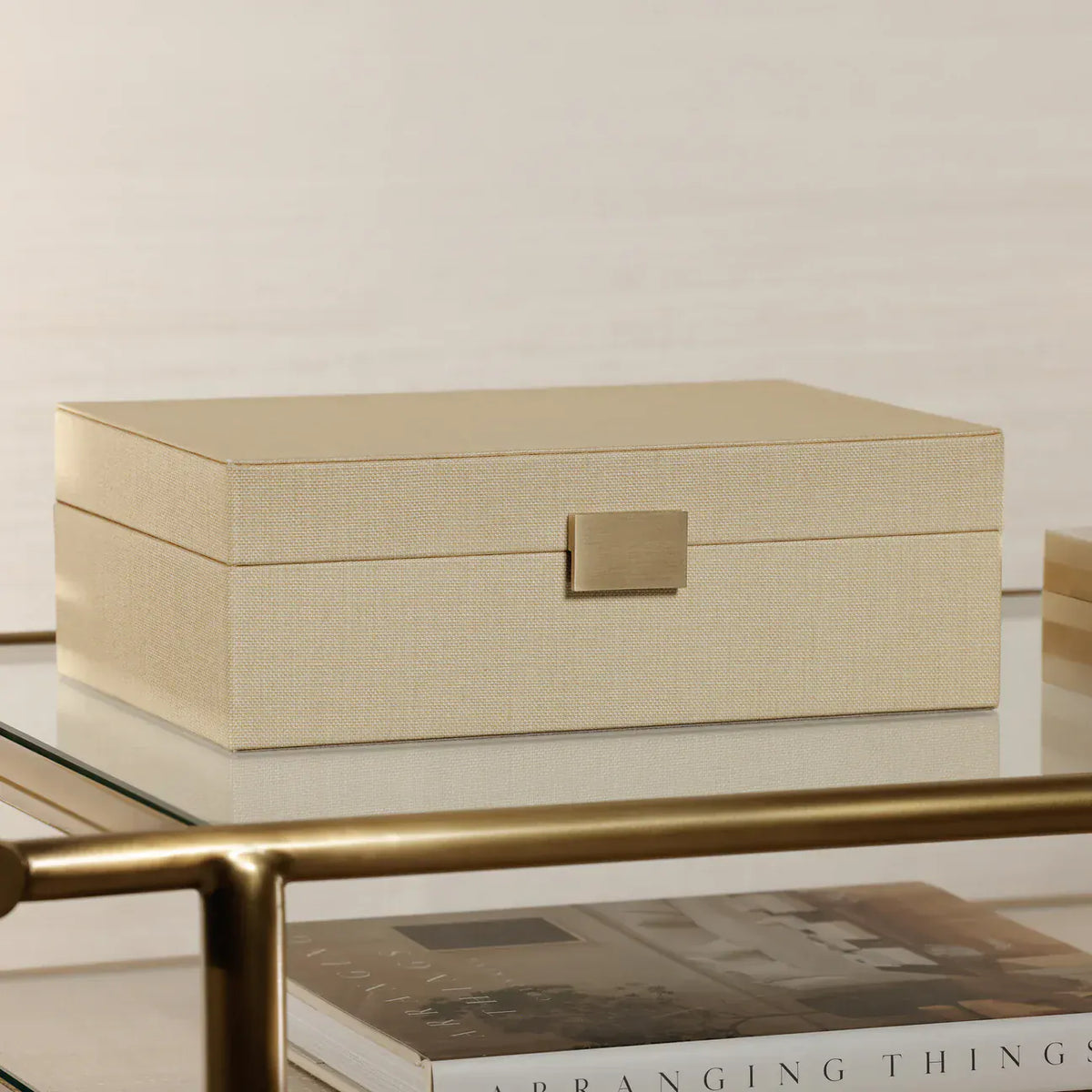 Zodax Linea Light Natural Raffia Jewelry Box Jewelry Box IN-8462