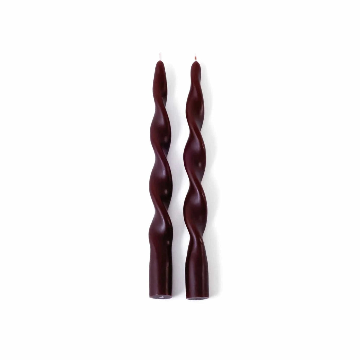 Zodax Lumière Twist Formal Candles - Burgundy Candles