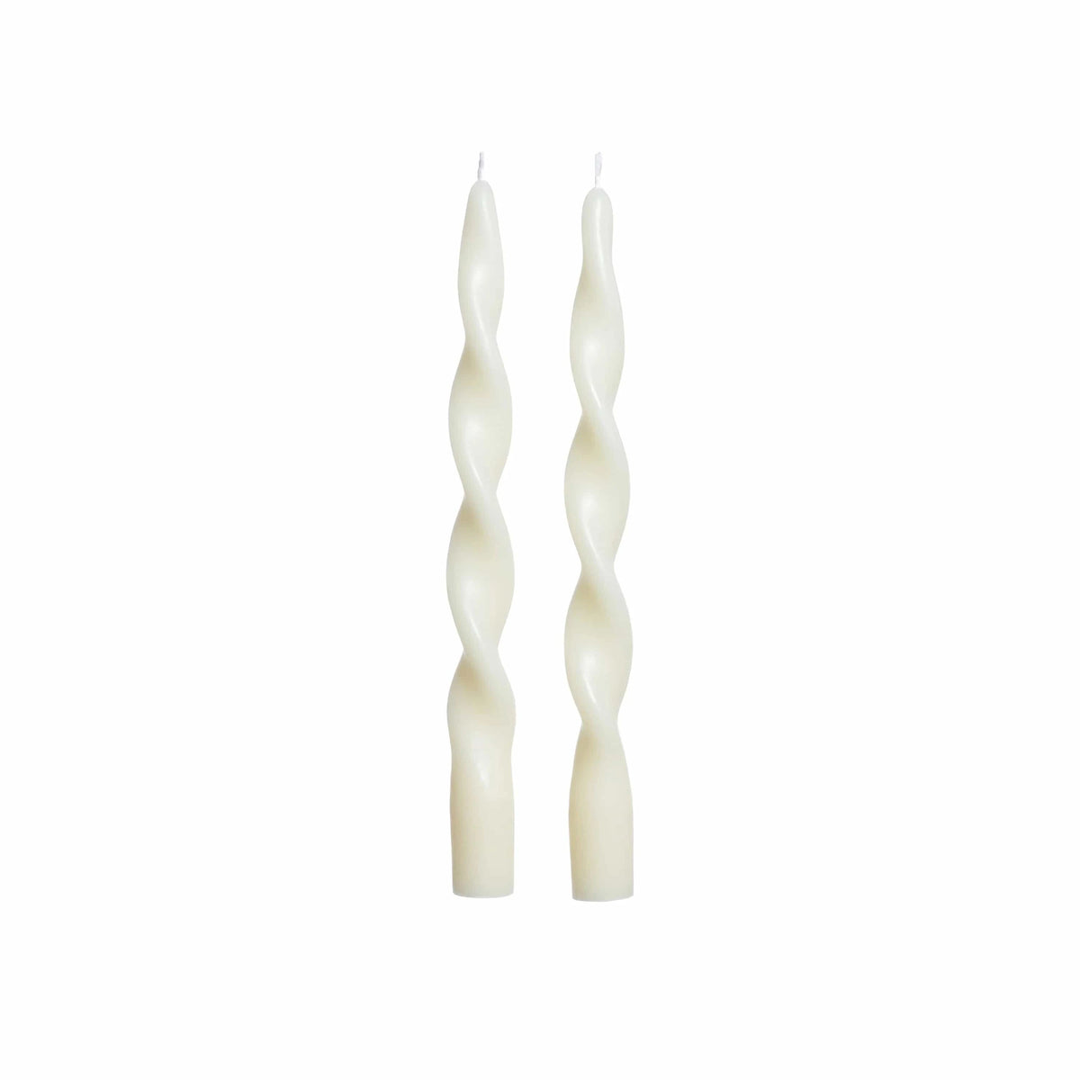Zodax Lumière Twist Formal Candles - Ivory Candles