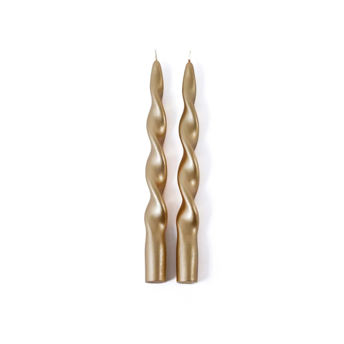 Zodax Lumière Twist Formal Candles - Metallic Gold Candles