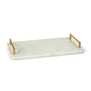 Zodax Marble Tray with Gold Handles IN-7200