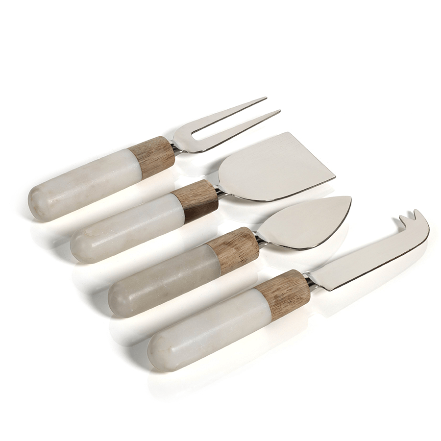 Zodax Marble & Wood Cheese Set IN-6289