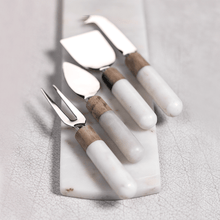 Zodax Marble & Wood Cheese Set IN-6289