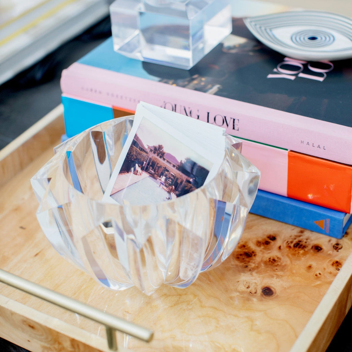 Zodax Medium Burl Wood Rectangular Tray Decorative Trays VT-1331