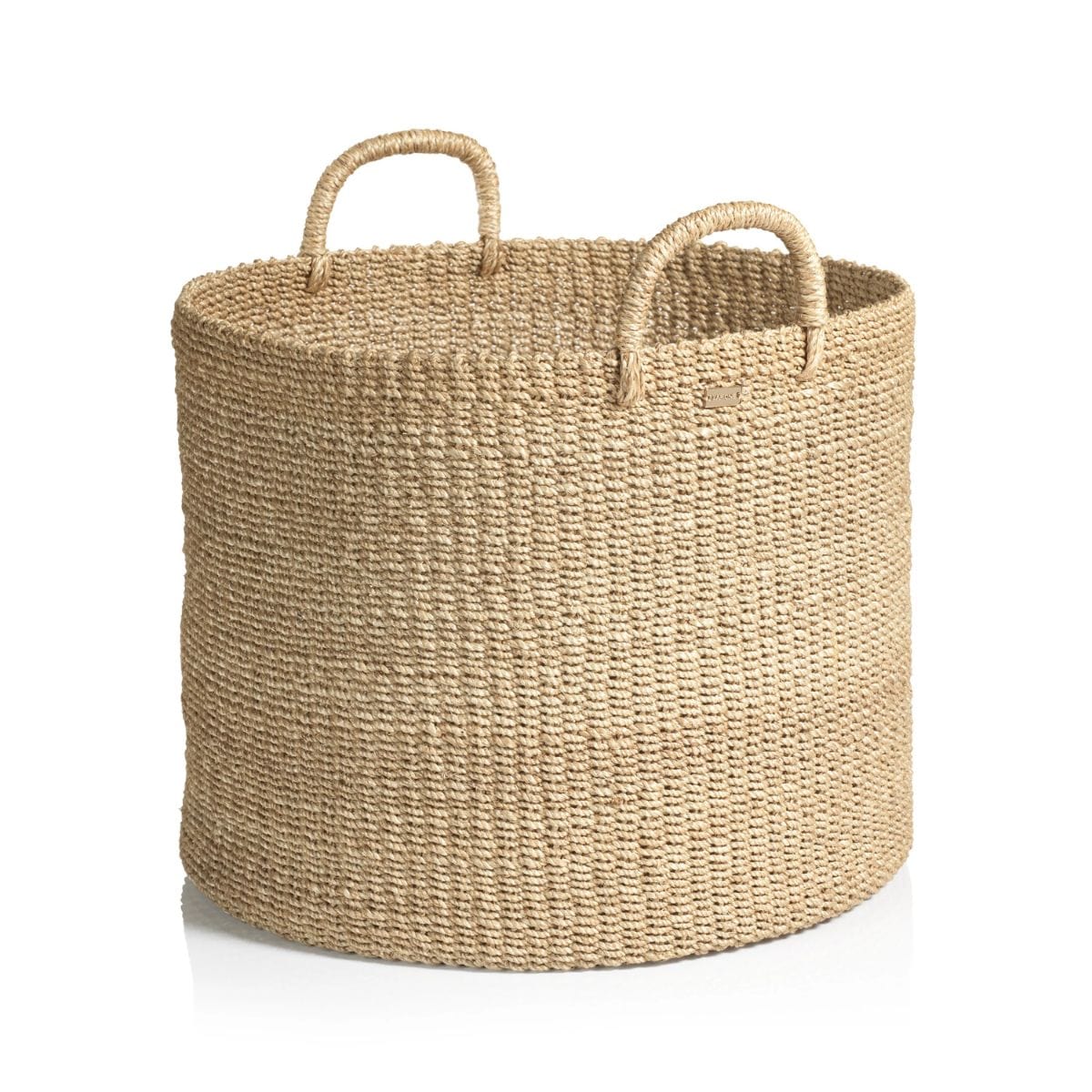 Zodax Medium Camille Round Abaca Basket Hamper Baskets NCX-3020