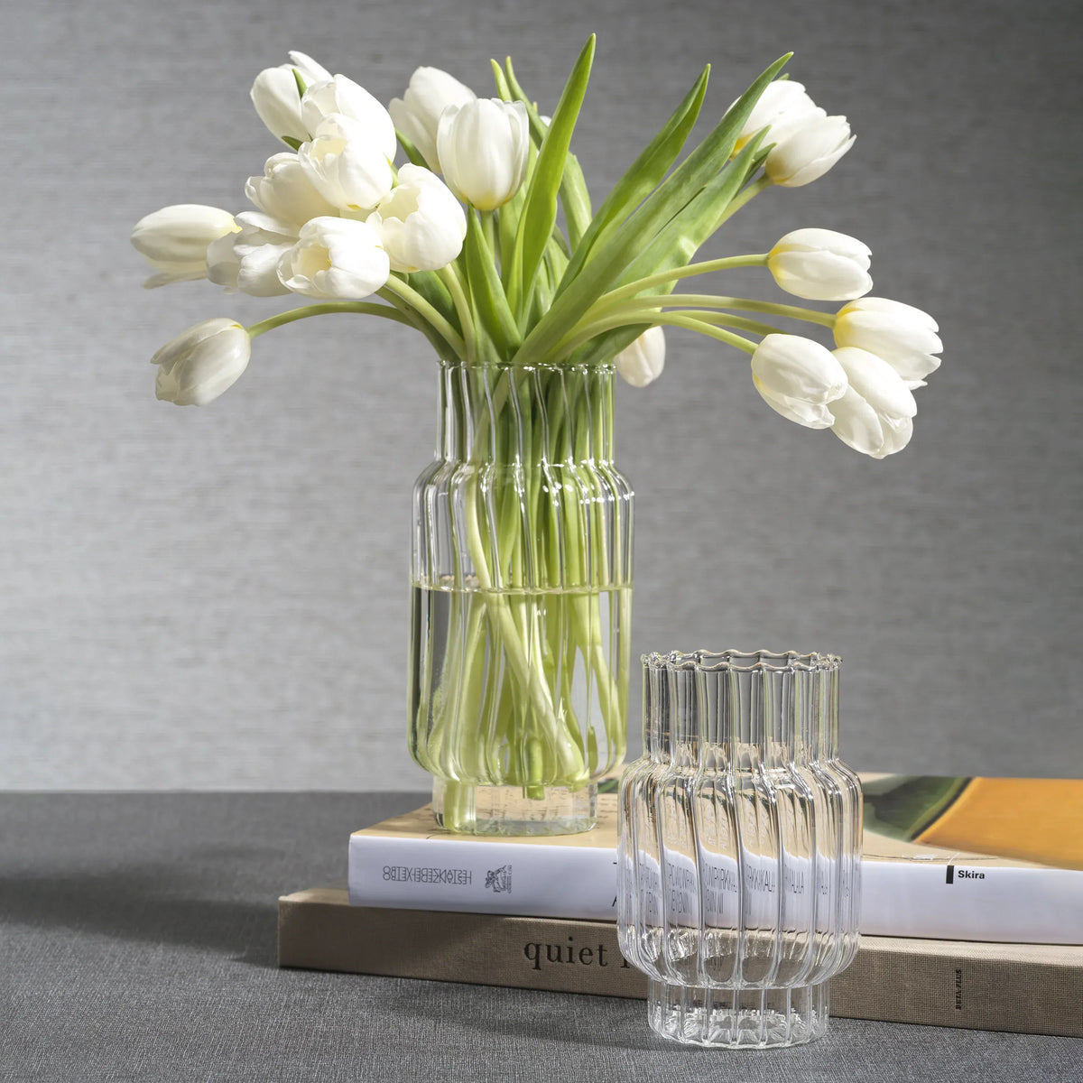 Zodax Mimo Clear Optic Glass Vase Vase