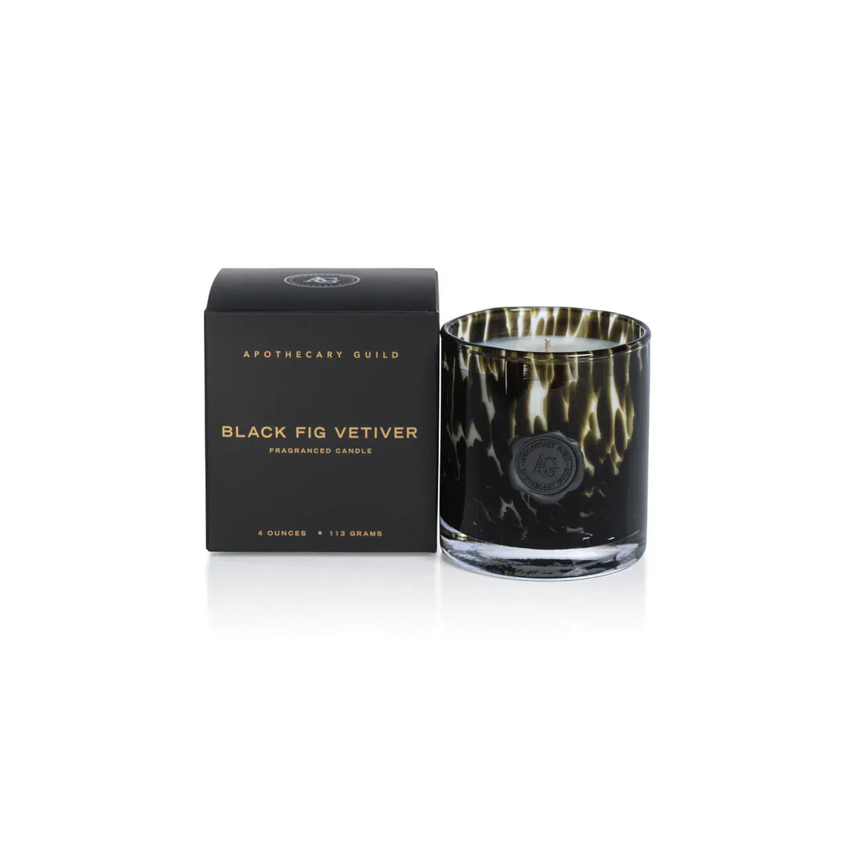 Zodax Mini Black Fig Opal Glass Candle Candles IG-2857