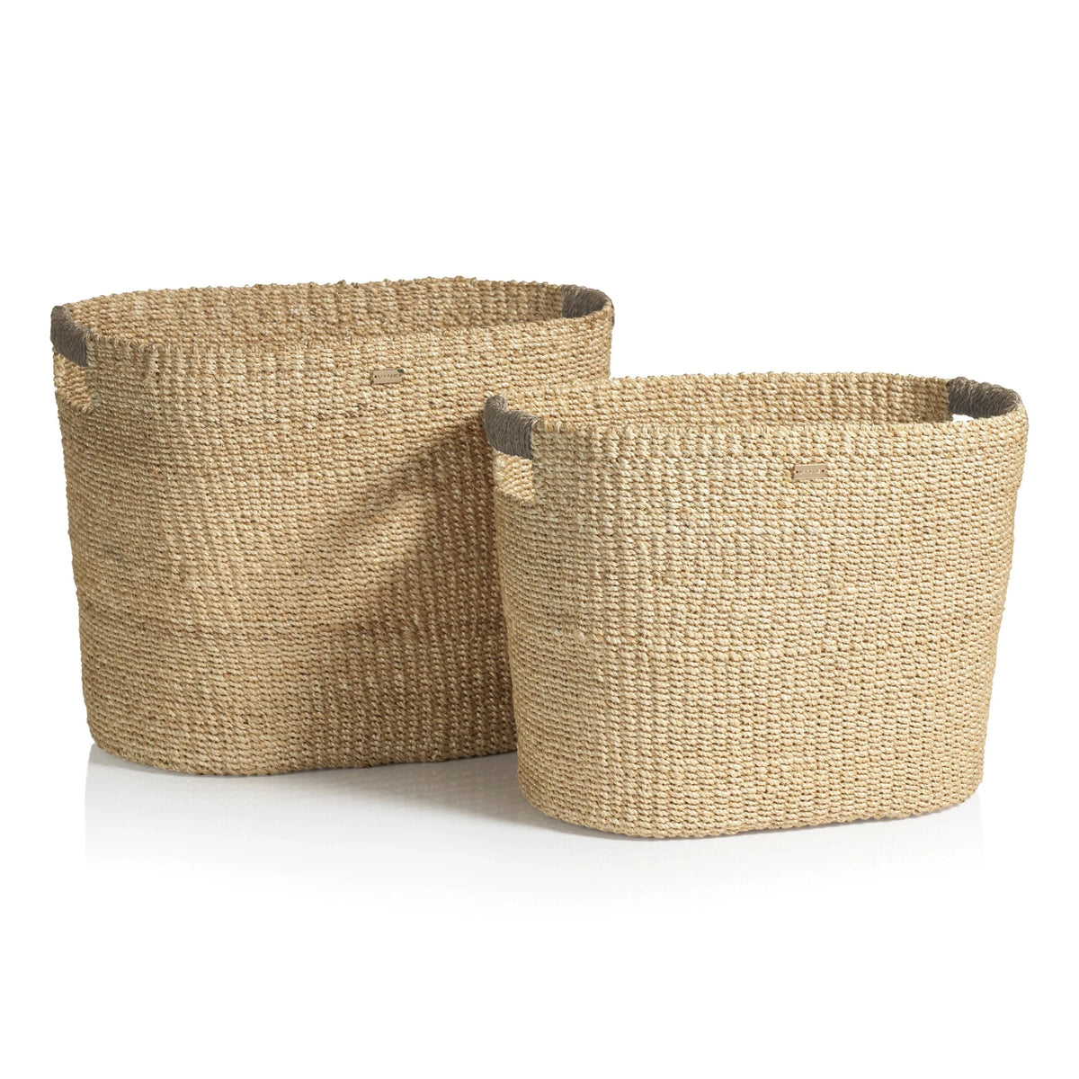 Zodax Miramar Oval Abaca Baskets - Set of 2 Baskets NCX-3023