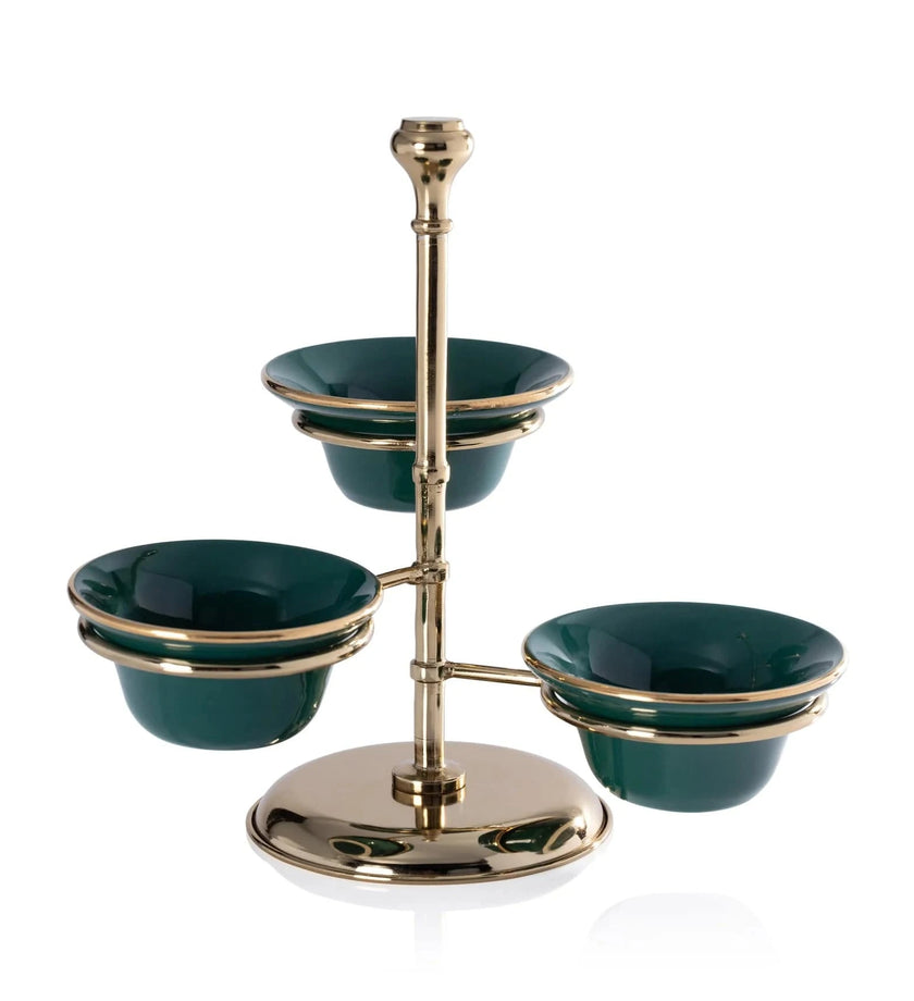 Monte Napoleone 3-Tier Condiment Bowl Set