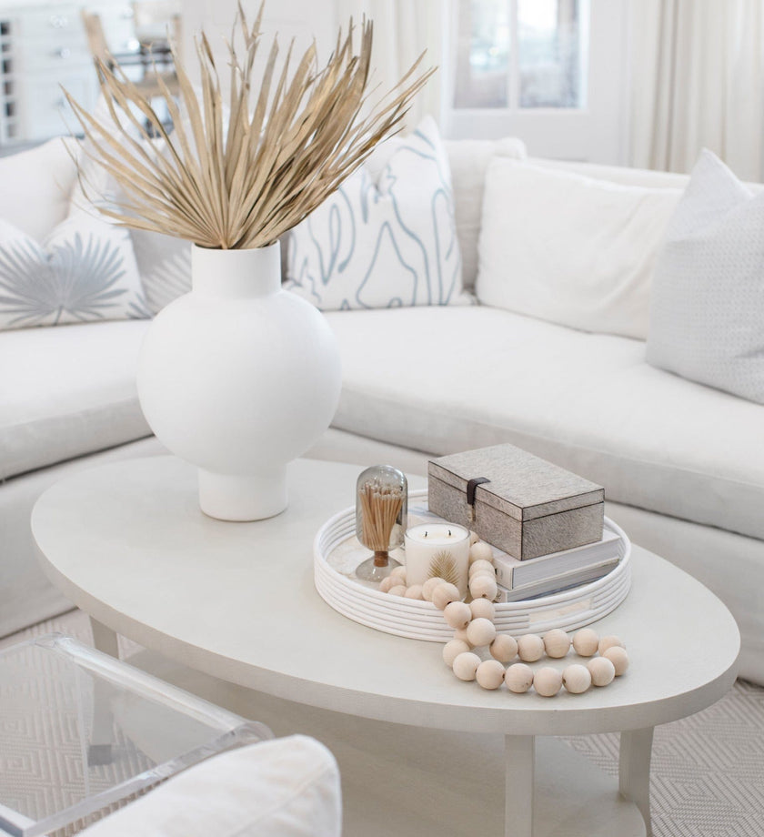 Nora White Vase - secondary