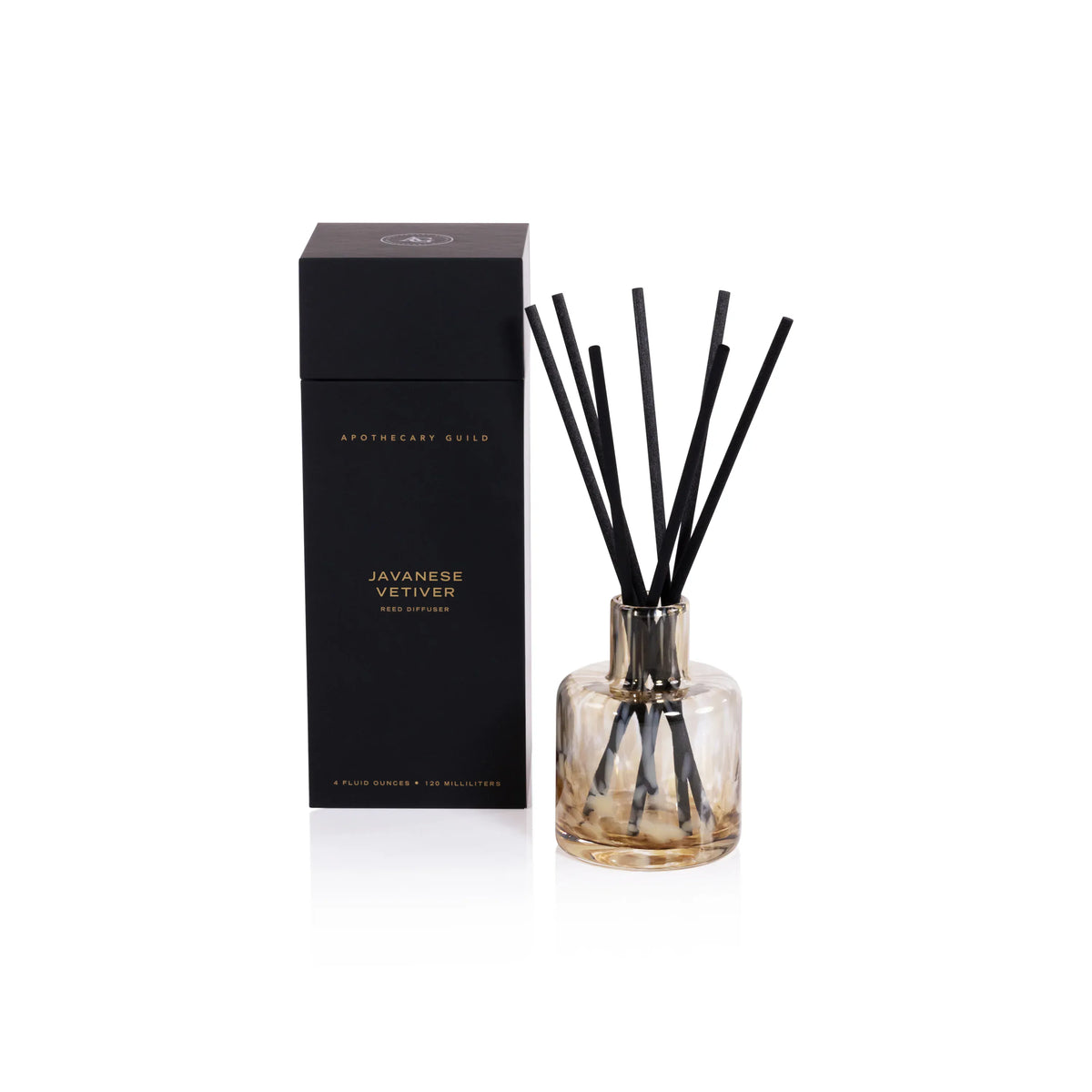 Zodax Opal Glass Reed Diffuser - Light Mocha: Javanese Vetiver Diffusers CH-7696