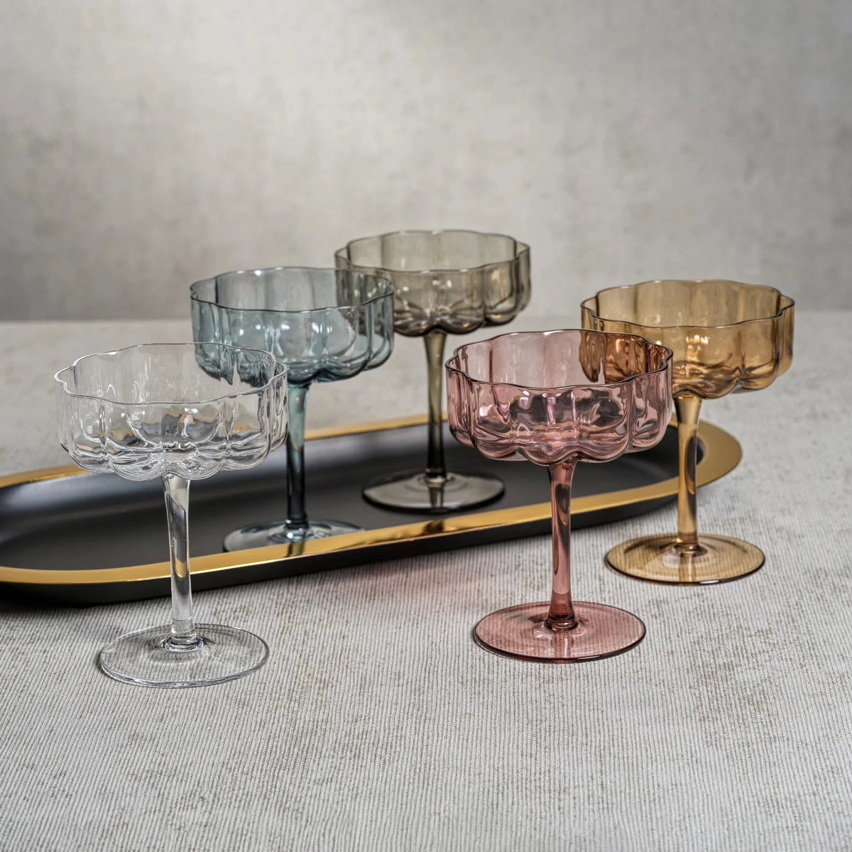 Zodax Rocco Handblown Coupe Glassware