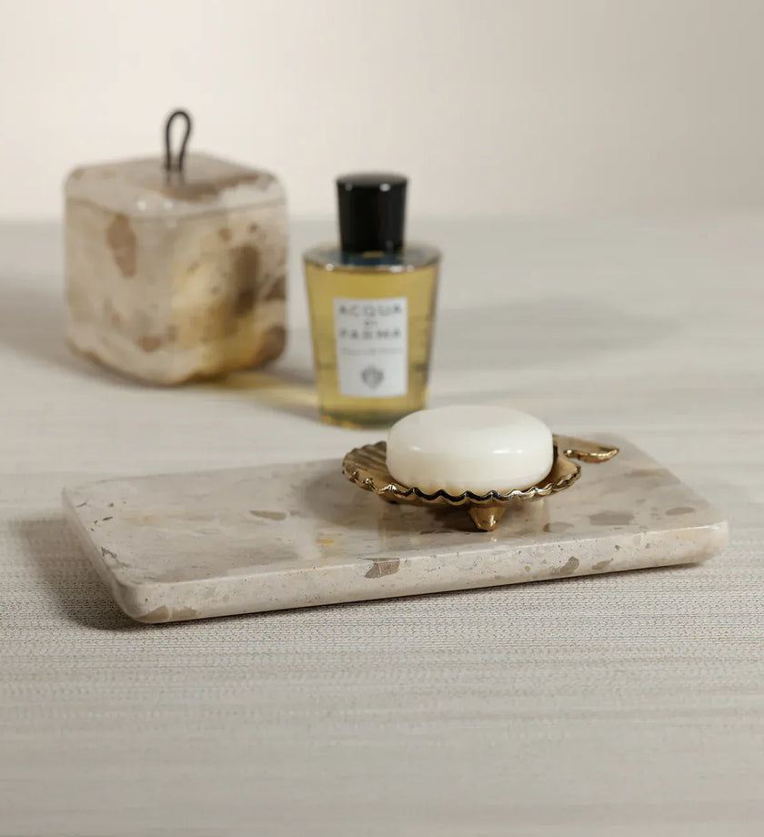 Sanibel Shell Tray - Raw Gold Aluminum - secondary