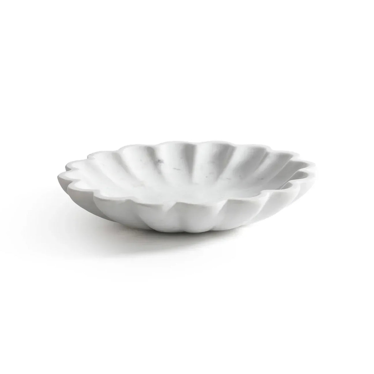 Zodax Scallop Flower Marble Bowl Bowl IN-8507