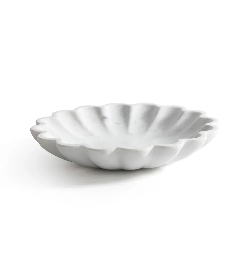 Scallop Flower Marble Bowl