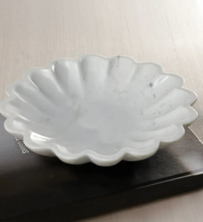 Scallop Flower Marble Bowl - secondary