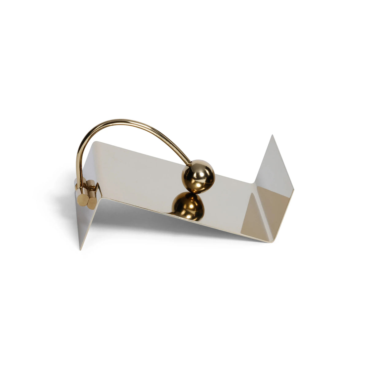Zodax Sleek Cocktail Napkin Holder - Polished Gold Napkin Holders IN-8387