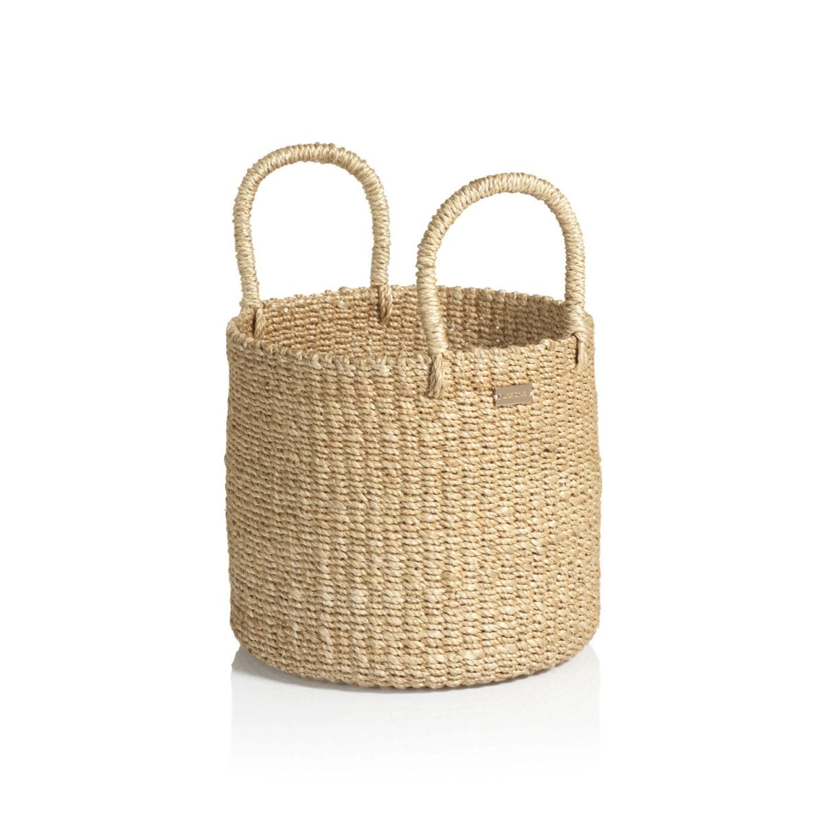 Zodax Small Camille Round Abaca Basket Hamper Baskets NCX-3021