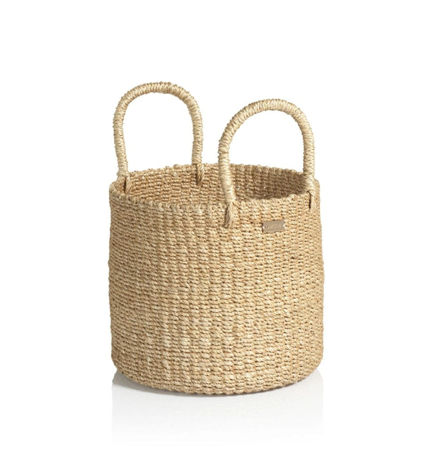 Camille Round Abaca Basket Hamper