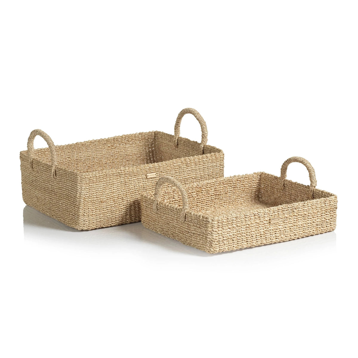 Zodax Stephanie Abaca Rectangular Trays / Baskets Decorative Trays