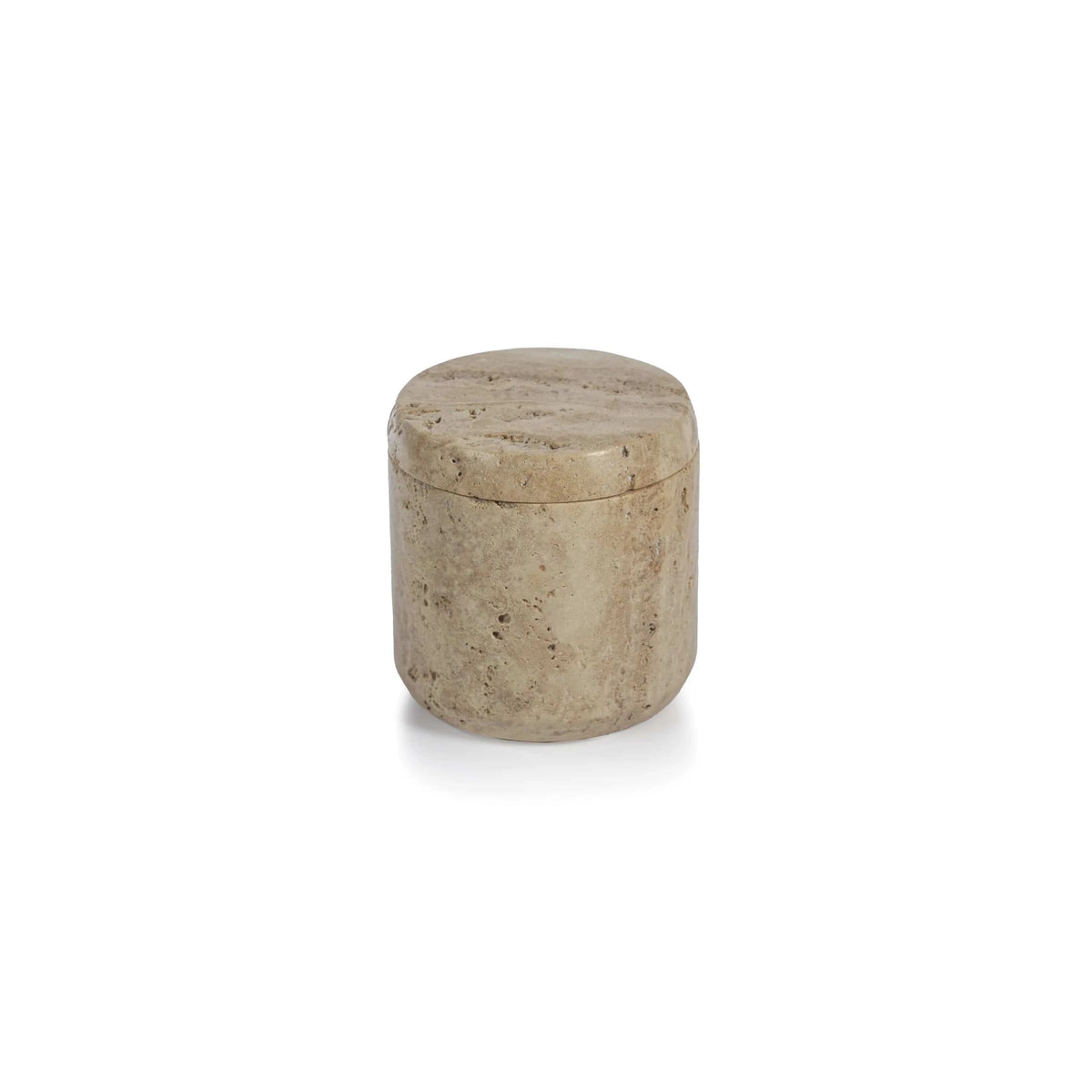 Zodax Travertine Marble Canister with Lid Decor IN-7825