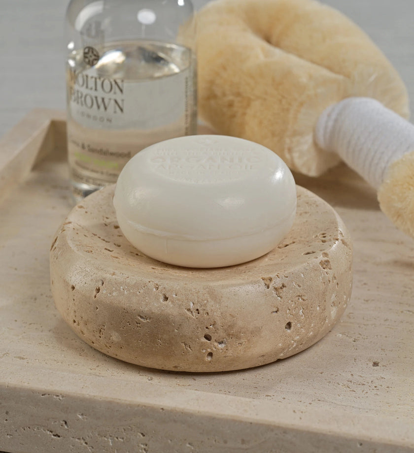 Travertine Marble Soap Dish - secondary