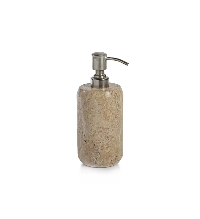 Travertine Marble Soap & Lotion Dispenser