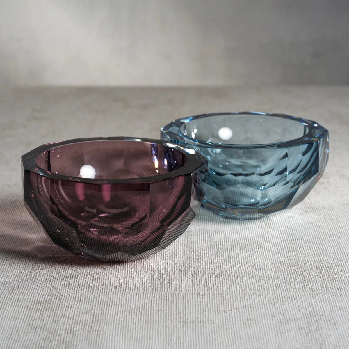 Zodax Vallées Cut Glass Bowl - Amethyst Bowl CH-7672