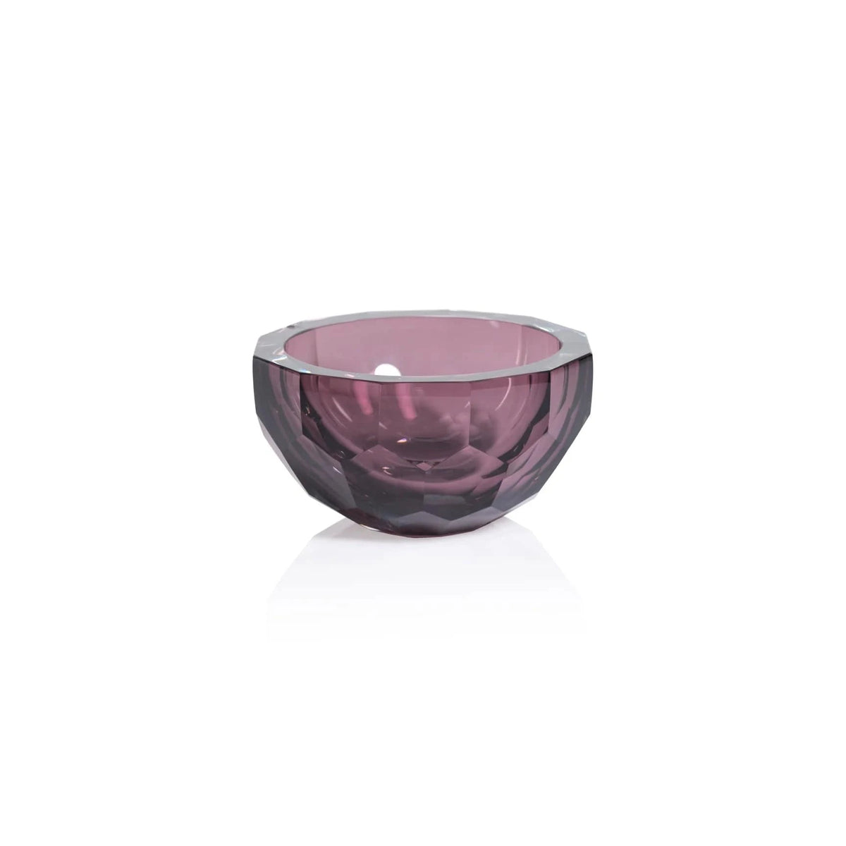 Zodax Vallées Cut Glass Bowl - Amethyst Bowl CH-7672