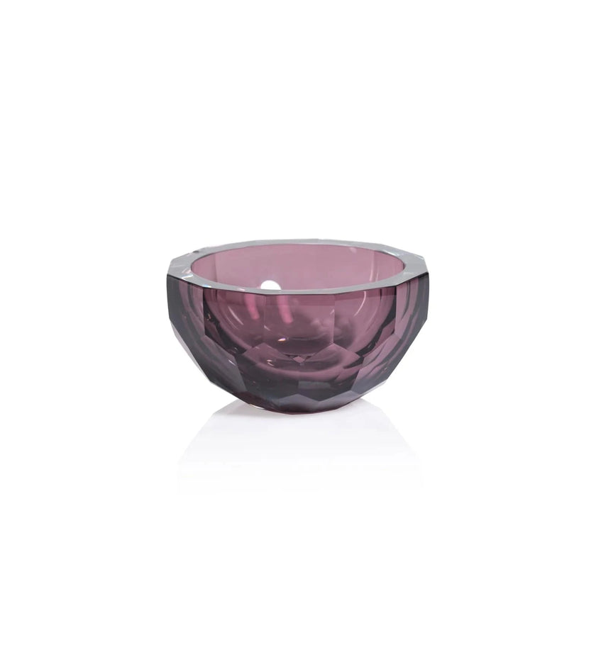 Vallées Cut Glass Bowl - Amethyst