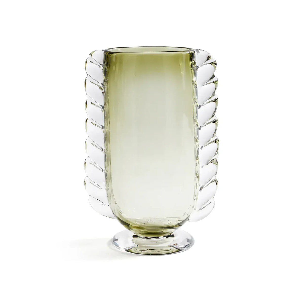 Zodax Vintage Braided Glass Vase - Green Vase CH-8349