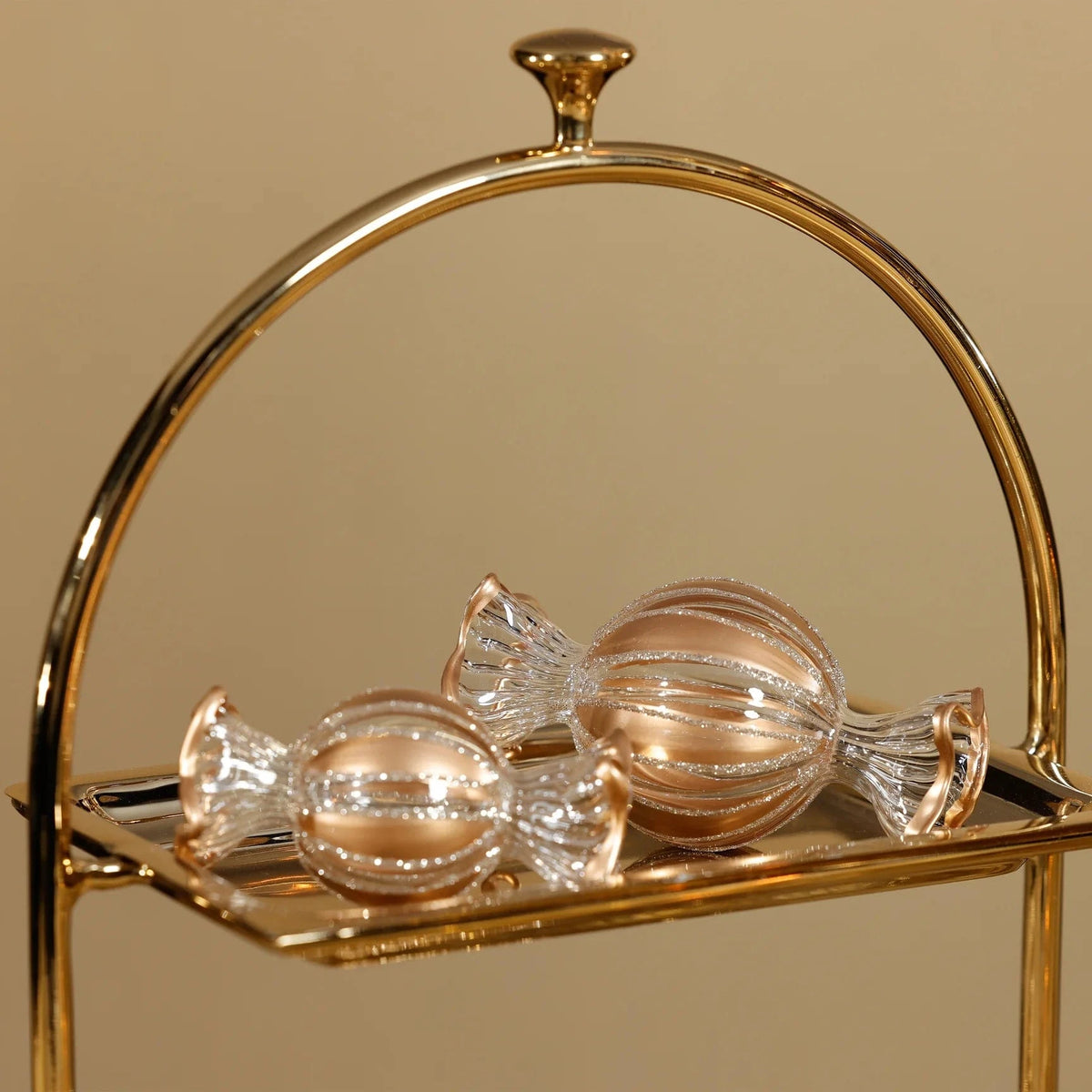 Zodax Wrapped Candy Glass Ornaments Holiday Ornaments