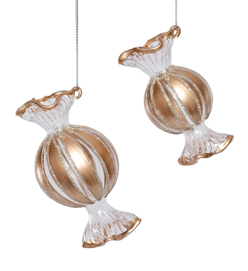 Wrapped Candy Glass Ornaments