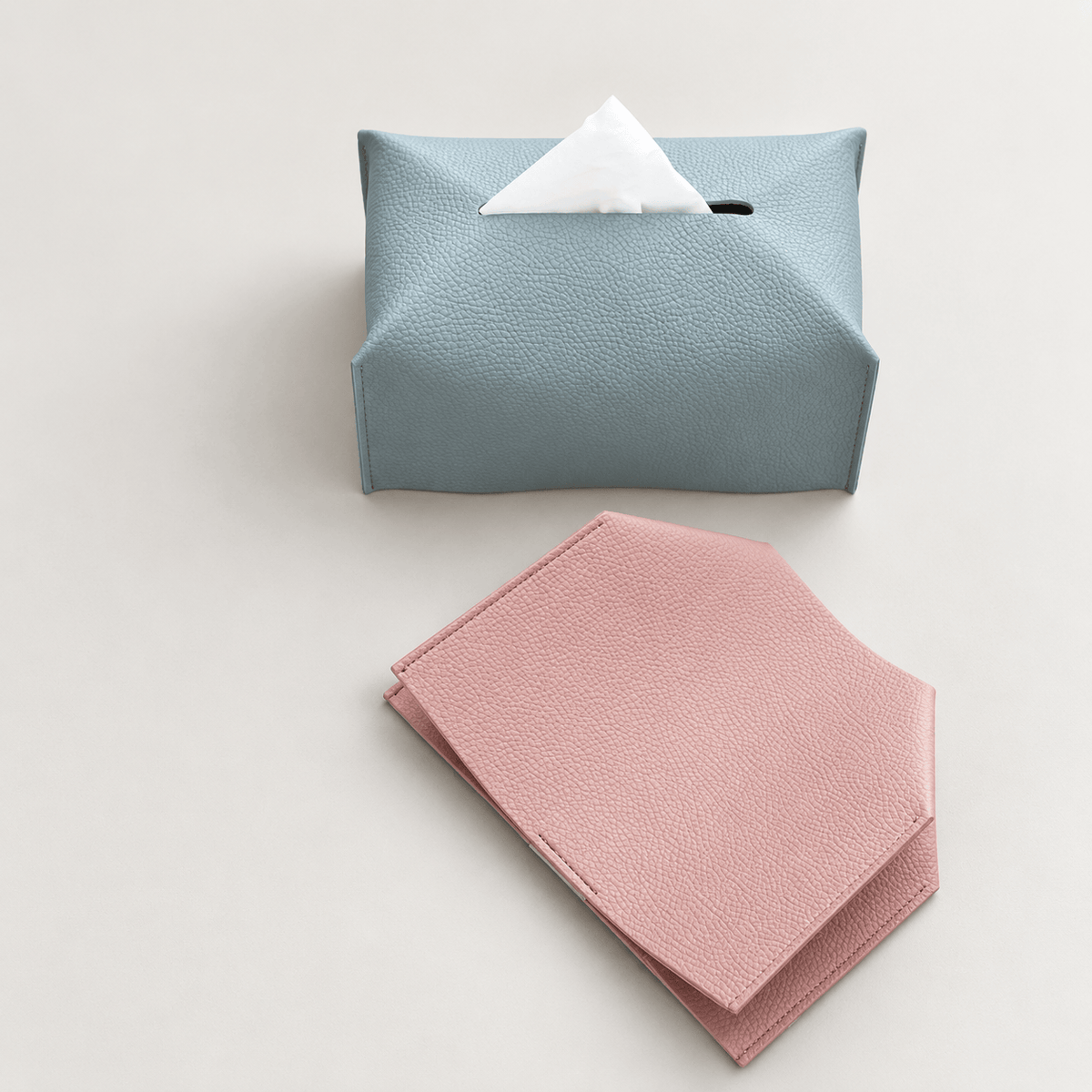 Zora Botanica Vegan Leather Tissue Box Cover - Rectangle Tissue Holders